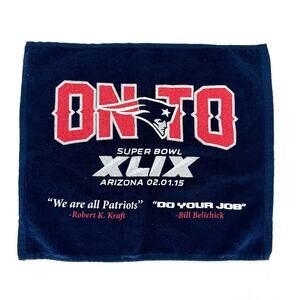 New England Patriots Game Day Towel Super Bowl XLIX 49